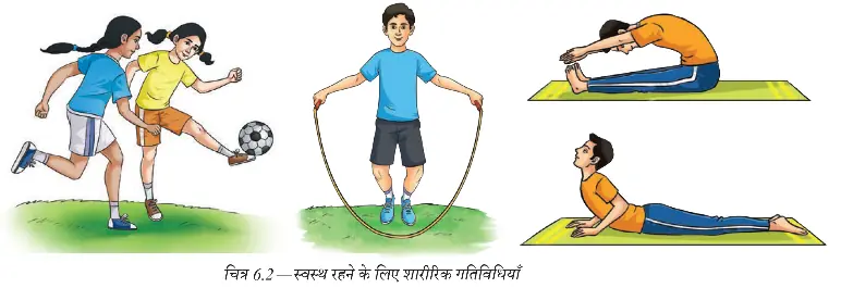 दौड़, खेल और योग जैसी शारीरिक गतिविधियाँ
